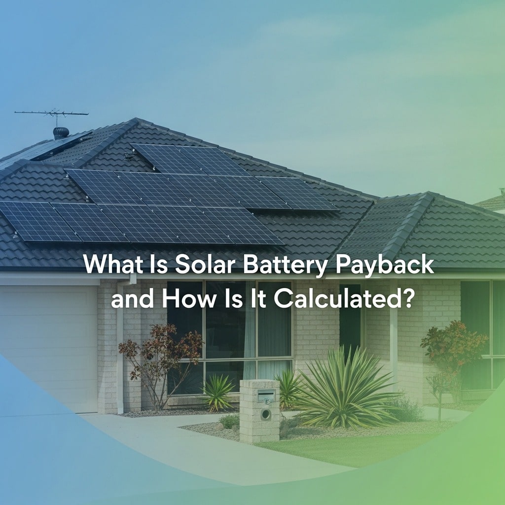 solar battery payback Australia