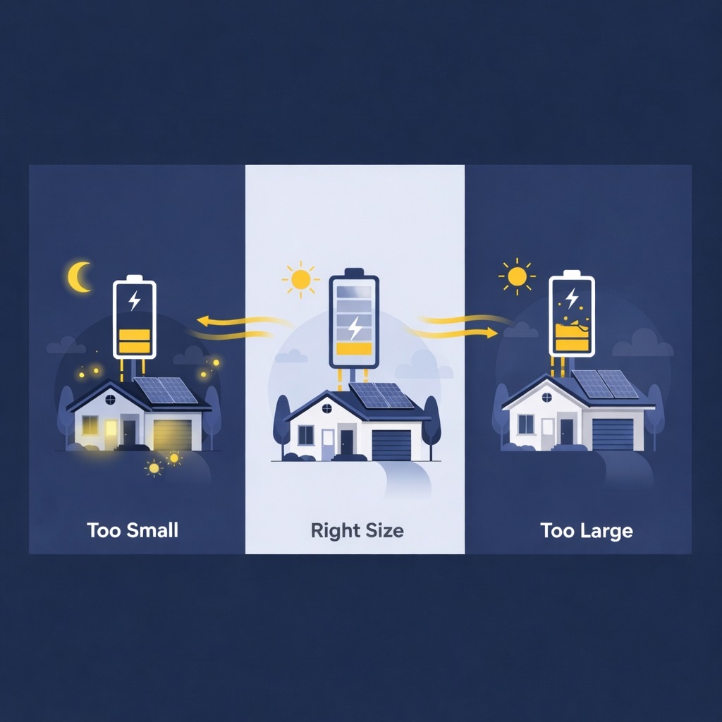 solar battery sizing guide Australia