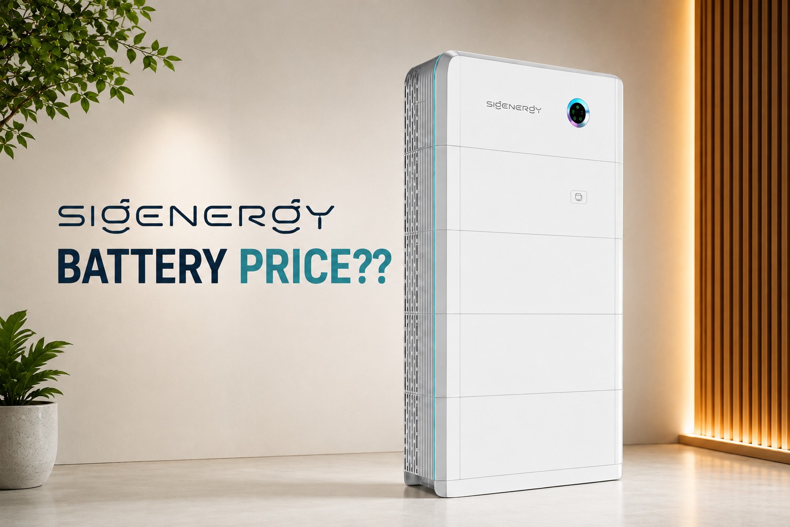 sigenergy batteries price