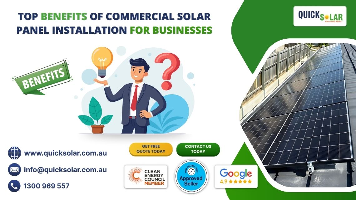 Top Benefits of Commercial Solar Panel Installation for Businesses