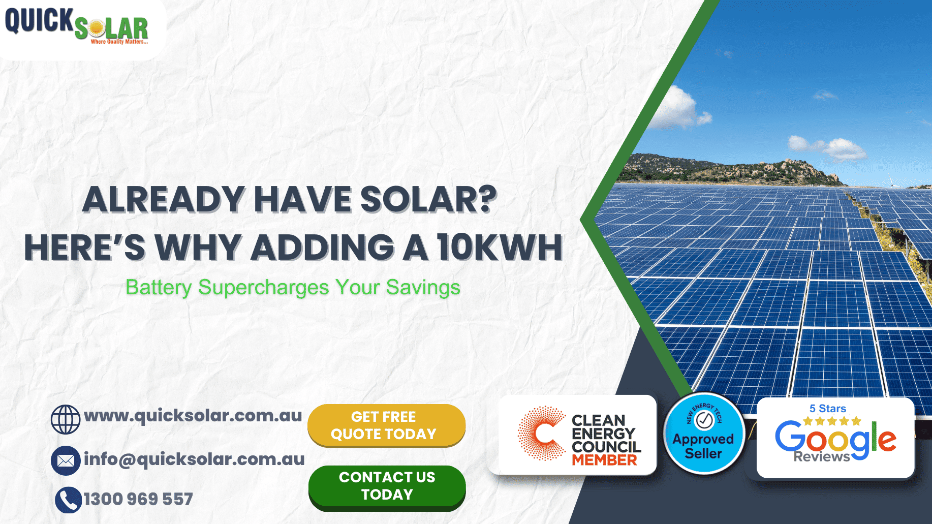 Already Have Solar? Here’s Why Adding a 10kWh Battery Supercharges Your Savings