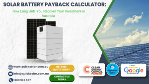 solar battery payback Australia