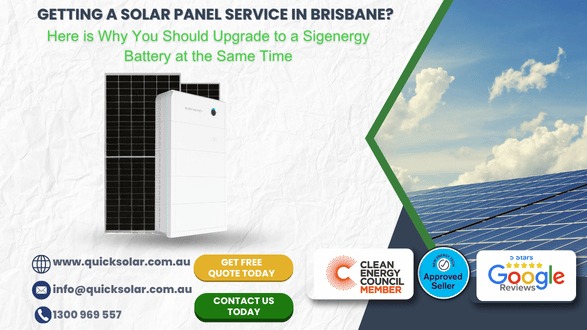 Solar Panel Service Brisbane + Sigenergy Battery